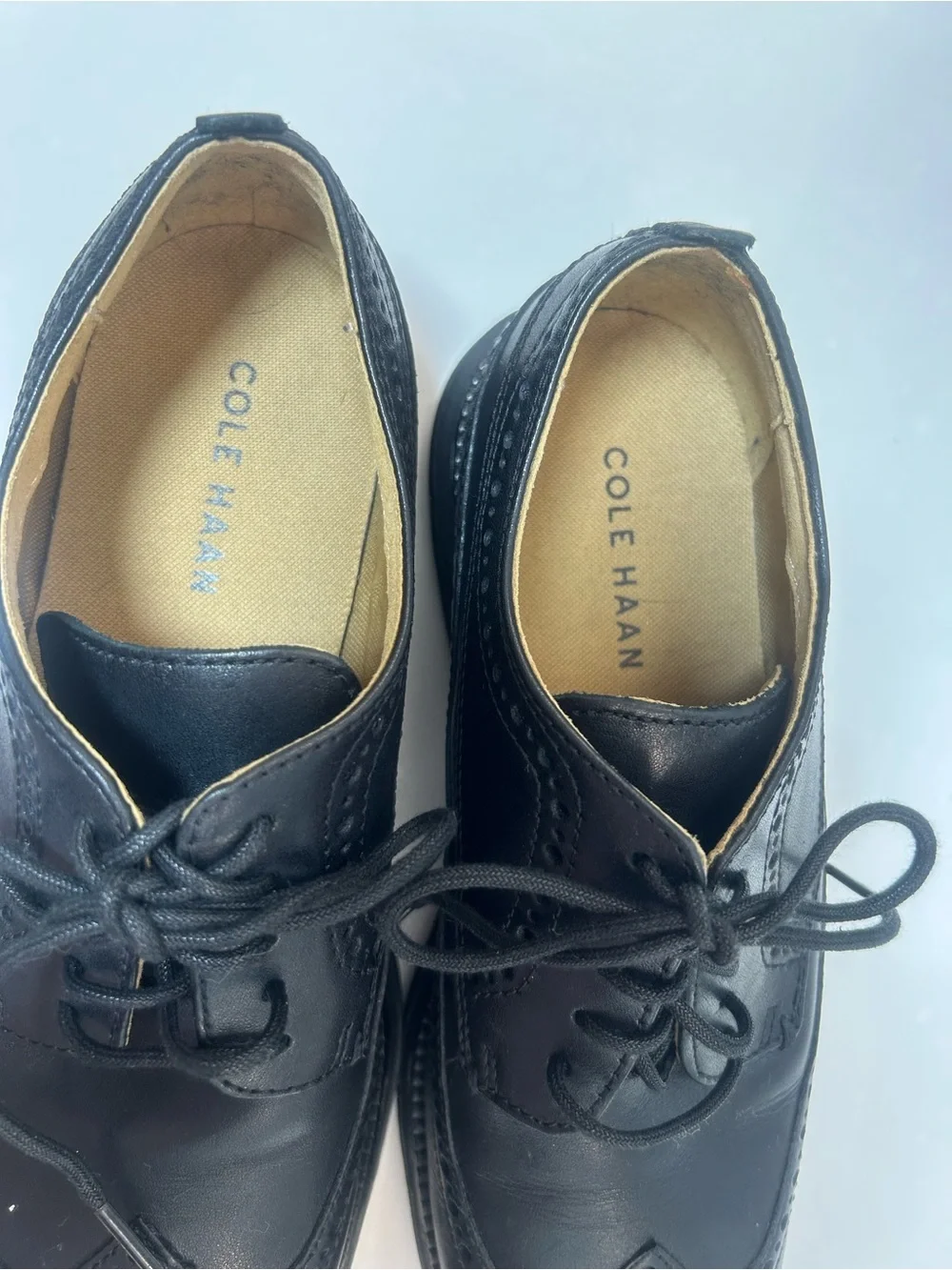 Cole Haan Lunar Grand long wing tip oxfords size 7M. Like new